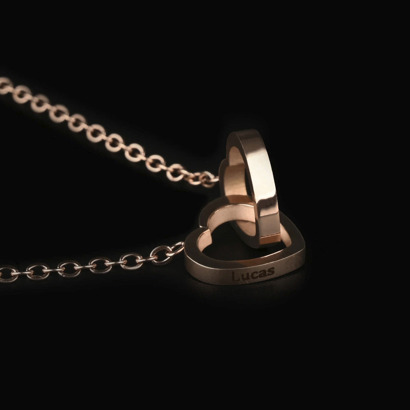 Eternal Rose Box W/ Personalized Necklace