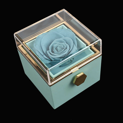 Eternal Rose Box W/ Personalized Necklace