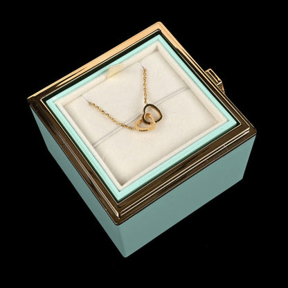 Eternal Rose Box W/ Personalized Necklace