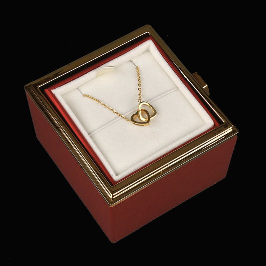 Eternal Rose Box W/ Personalized Necklace