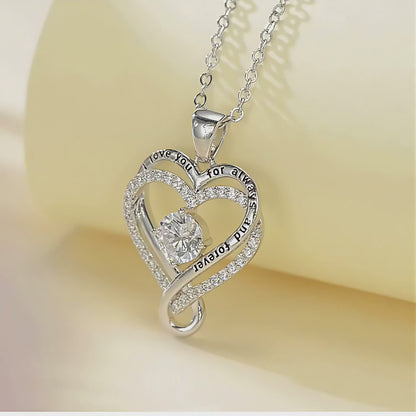 "To My Wife" Forever & Always Heart Necklace